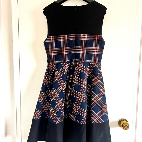 Eva Franco - A-line Tartan Print Dress (6) - Picture 3 of 6